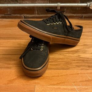 Men’s Black and Gum Vans size 11